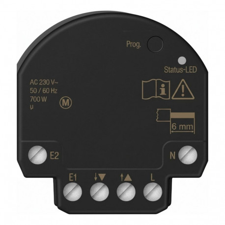 Jung BT J1 B2 U JUNG HOME 1-kanaliline mini ruloojuhtimismoodul 2 binaarsisendiga
