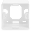 Digitus CAT.6A data connection socket, surface-mounted, shielded, 2x RJ-45 LSA (white, 5 pieces, cla