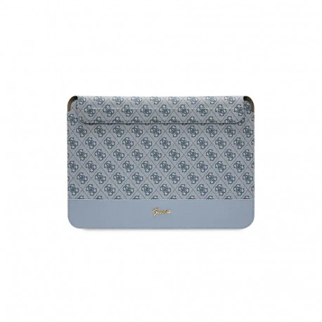 Guess Sleeve GUCS14PS4SGB 14" blue|blue 4G Stripe Metal Logo