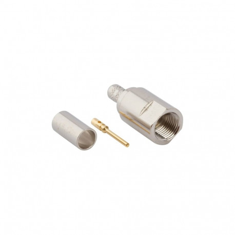 Amphenol FME male crimp plug for RG58/HF195 FME1121A3-NT3G-1-50