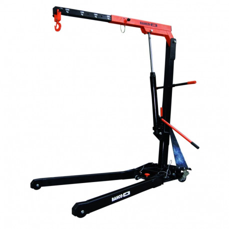 Bahco tõstekraana max 2T lifting crane – wheeled, foldable design, four fixed jib positions, 2000 kg