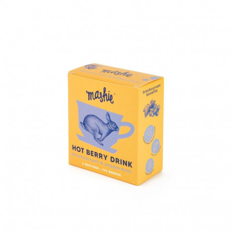 Marjapüree  MASHIE Original, mustsõstar ja piparmünt, 4x40ml