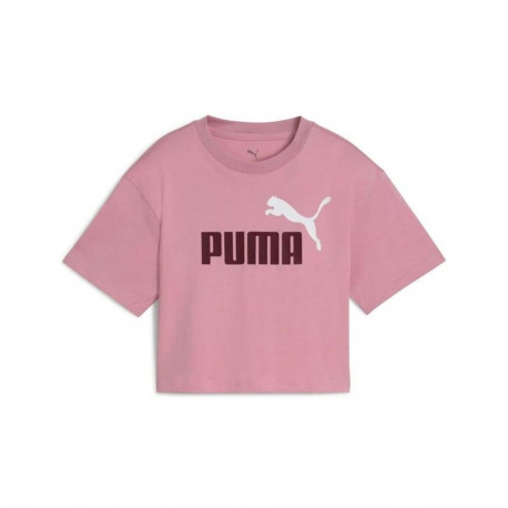 Child's Short Sleeve T-Shirt Puma Essentials 2 Color No. 1 Pink - 15-16 Years
