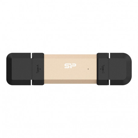 Silicon Power USB-mälupulk DS72 500GB USB Type-A / USB Type-C 3.2 Gen 2 (3.1 Gen 2), kuldne