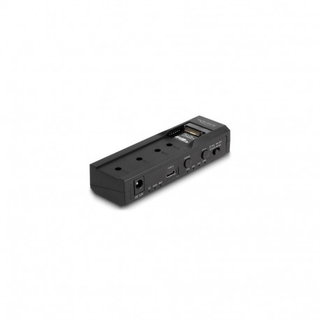 DeLOCK USB Type-C Converter for 1 x M.2 NVMe SSD + 1 x SATA SSD / HDD with Clone Function