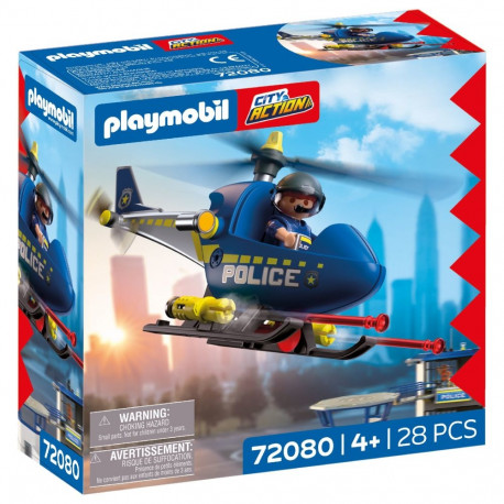 PLAYMOBIL Police Helicopter with Radar Function 72080