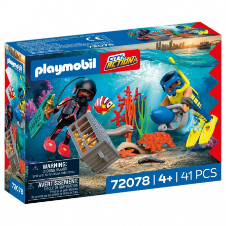 PLAYMOBIL Police Diver with Treasure 72078