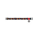 Waudog "Oranges" nylon dog collar with QR code, size M