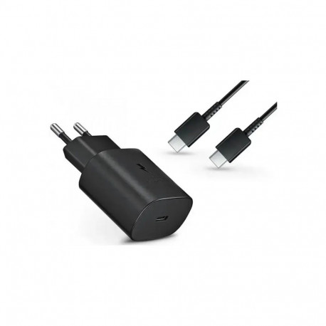 Samsung EP-TA800EBE reisilaadija | 25W | USB-C | USB-C kuni USB-C kaabliga komplektis | must (OEM)