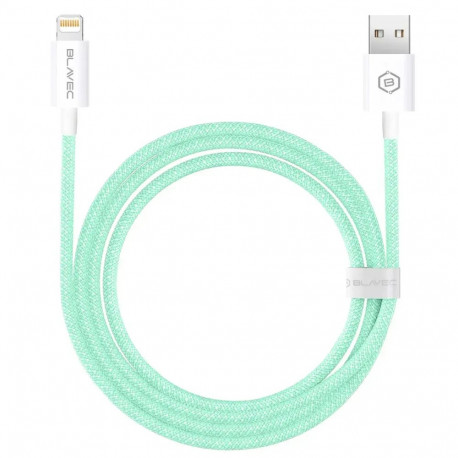 Blavec CCA-UL24GN20 andmeedastus- ja laadimiskaabel | USB-A kuni Lightning | 12W | 2m | roheline