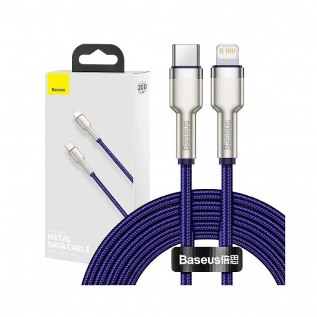 Baseus CATLJK-B05 andmeedastus- ja laadimiskaabel | USB-C - Lightning | 20W | 2m | lilla