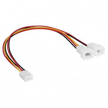 Adapter kaabliga Akyga AK-CA-52 3 pin (f) | 2x 3 pin (m) 2x 15cm