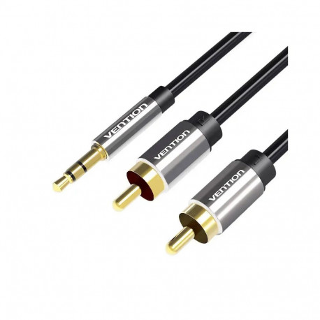 3.5 mm Male - 2x RCA Male helikaabel 3 m Vention BCFBI must