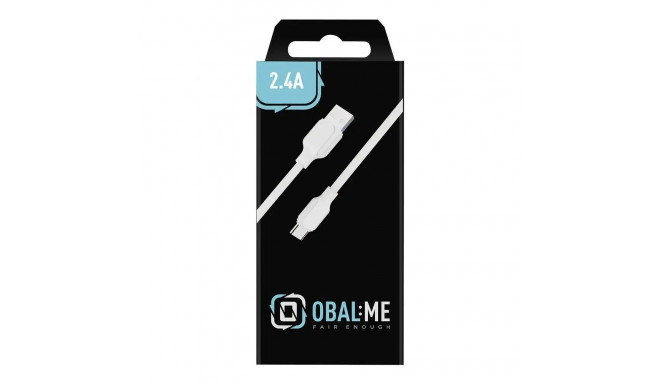 Obal:Me data transfer and charging cable | USB-A to USB-C | 12W | 1m | white