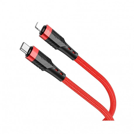Borofone BU35 Influence data transfer and charging cable | USB-C to Lightning | 20W | 1.2m | red