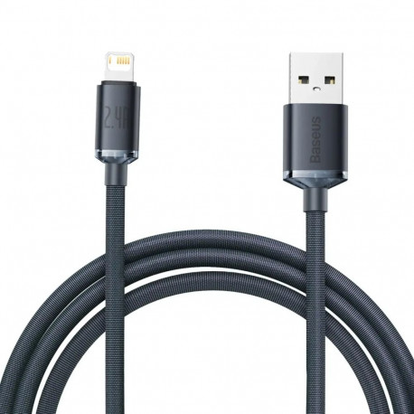 Baseus Crystal data transfer and charging cable | USB-A to Lightning | 12W | 2m | black