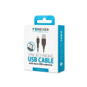 Forever data transfer and charging cable | USB-A to Micro USB | 1m | black
