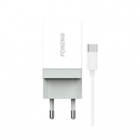 Foneng K210 charger | 10.5W | USB-C |  with USB-A to USB-C cable included | white