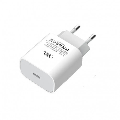 XO L40 travel charger | 18W | PD | USB-C | white