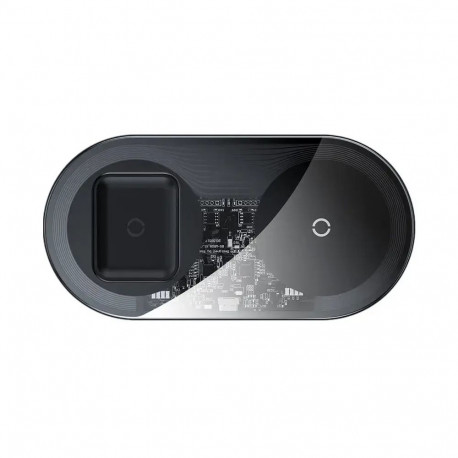 Baseus Simple Pro WXJK-CA02 2-in-1 wireless charger | Qi | 15W | transparent