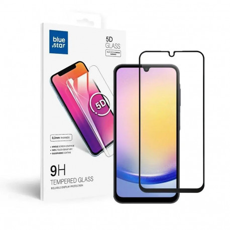 Blue Star 5D tempered glass for phone Samsung Galaxy A25 5G black