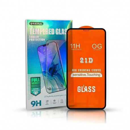 GoodBuy 21D full cover tempered glass for phone iPhone 11 | XR black