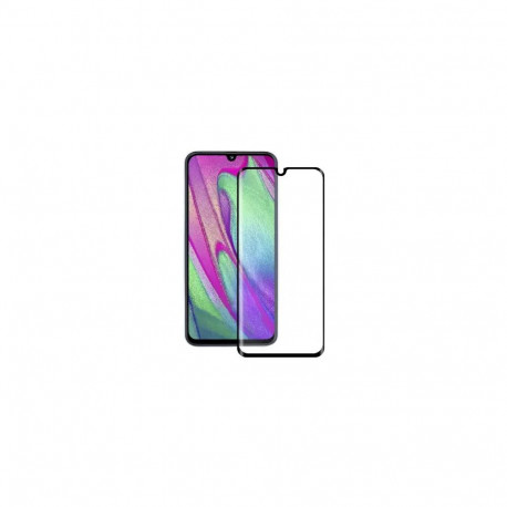 Karastatud klaas 9D täielikult kaetud raamiga telefonile Samsung Galaxy A40 must