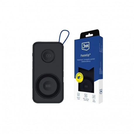 3MK PastelUp external battery (powerbank) | 10000 mAh | 22.5W | USB-C, MagSafe, Apple Watch | black