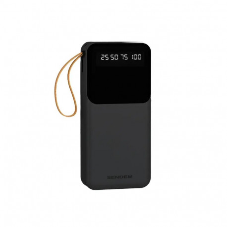 SENDEM P402 external battery (powerbank) | 20000 mAh | 12W | USB-C, Lightning, Micro USB, USB-A | bl