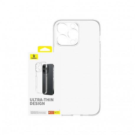 Baseus OS-Lucent Series phone case for iPhone 15 Pro Max transparent