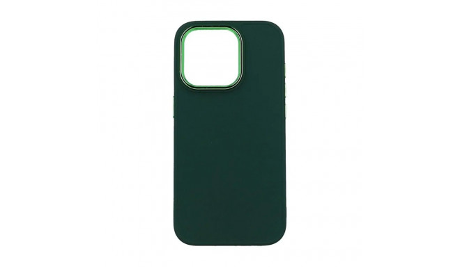 Fusion Frame back case silicone for Apple iPhone 15 Plus green