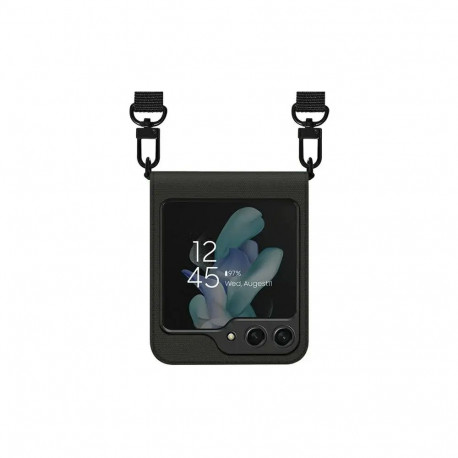Araree Canvas book type phone case for Samsung Galaxy Z Flip 5 (F731) black