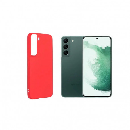 Fusion soft matte back case silicone for Samsung S906 Galaxy S22 Plus + red