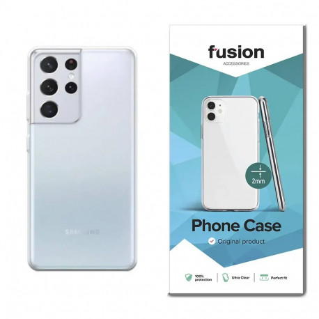 Fusion Ultra Clear Series 2 mm telefoni ümbris Samsung Galaxy S21 Ultra (G998) läbipaistev