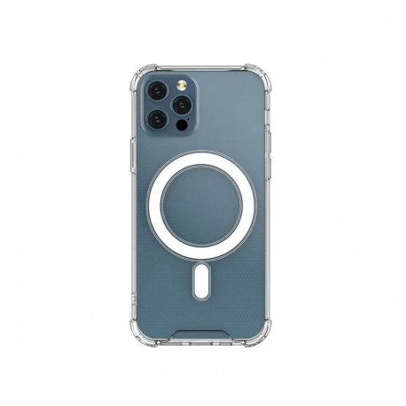 Fusion MagSafe Magnetic protect silicone case for Apple iPhone 12 Pro Max transparent