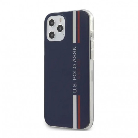 U.S. Polo USHCP12LPCUSSNV Tricolor VS Cover For Apple iPhone 12 Pro Max Blue
