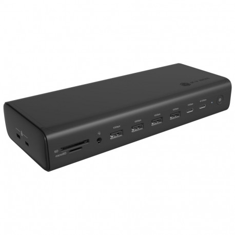ICY BOX USB-C dokkimisjaam 17-ühes 2x HDMI 2.0 4K@60Hz 2x DP 1.4 8K@60Hz 2x USB-C 4K@60Hz PD 3.1 kun