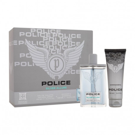 Police Silver Allure Eau de Toilette (100ml) (Edt 100 ml + Shower Gel 100 ml)