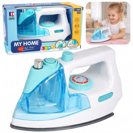 Laste mängutriikraud veepihusti, valguse ja heliga, sinine