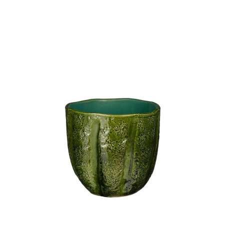 CERAMIC POT ALFREDO D19 H17CM GREEN