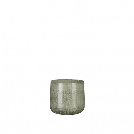 BENSON POT ROUND L. GREY - H12XD13CM