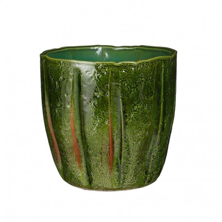 CERAMIC POT ALFREDO D26 H25CM GREEN