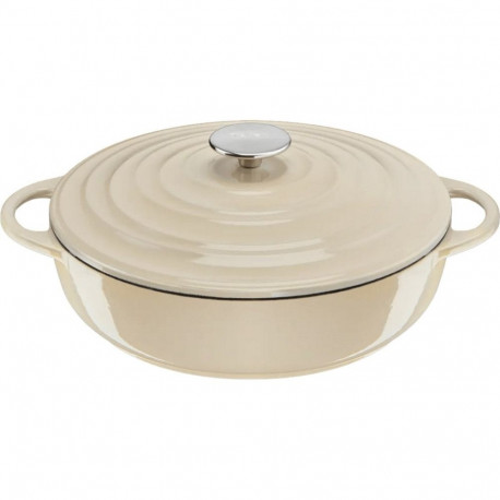 LOV serveerimispann malmist Ø28cm 3,8Liter kaanega, beež