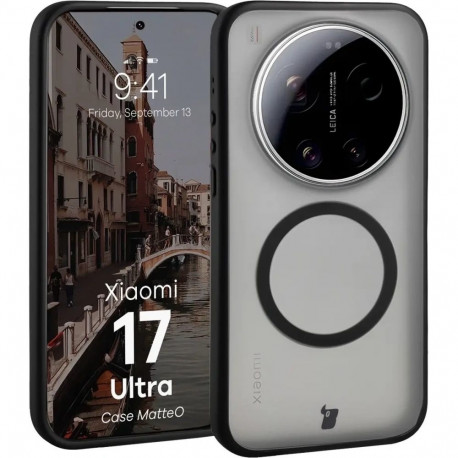 Mobiili tagakaas Bizon Xiaomi 17 Ultra Magsafe MatteO Smoky/Black
