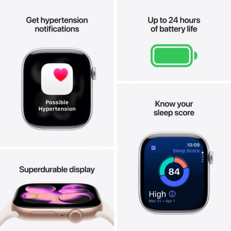 Nutikell Apple Series 11 GPS 42mm Rose Gold/Light Blush Sport S/M