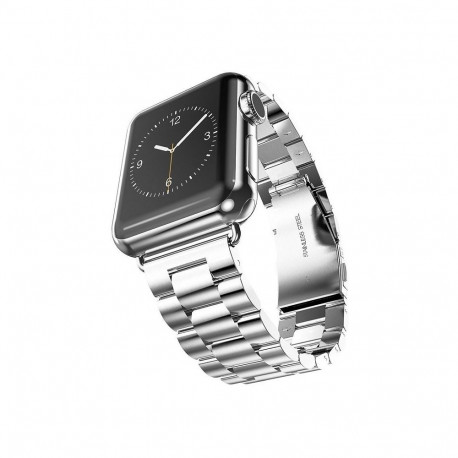 Kellarihm Trendybay Apple Watch 44/45/46/49mm, teras, hõbe