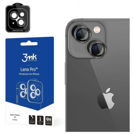 Kaamera kaitseklaas 3MK iPhone 15 Lens Pro, grafiit