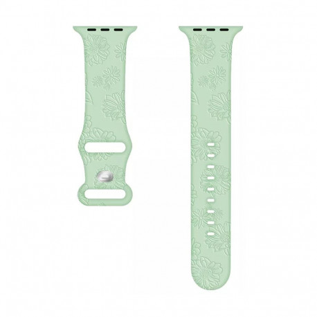 Kellarihm Trendybay Apple Watch 38/40/41/42mm, silikoon roheline