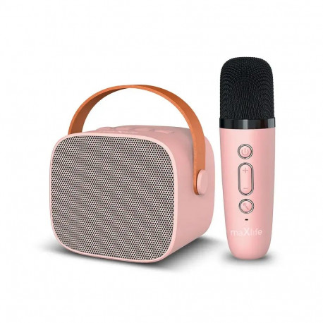 Maxlife Bluetooth karaokekõlar MXKS-100 roosa