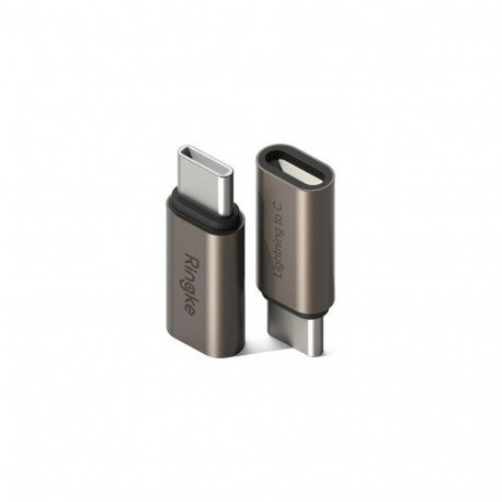Ringke Converter Type-C Male To Lightning Female (2pcs) Gunmetal